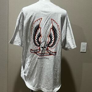 AAA mens gray short sleeve t-shirt